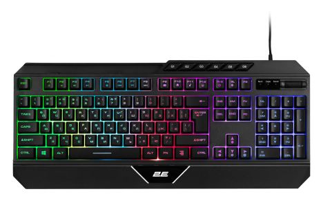 Дротова клавіатура 2E KG315, LED, Gaming, USB, 1.6m, black UA UCRF
