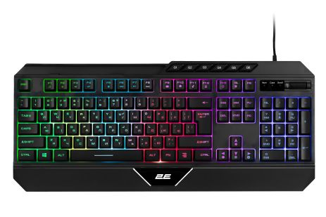 Дротова клавіатура 2E KG315, LED, Gaming, USB, 1.6m, black UA UCRF Дротова клавіатура 2E KG315, LED, Gaming, USB, 1.6m, black UA UCRF