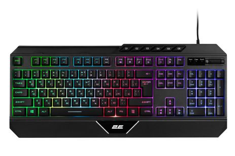 Дротова клавіатура 2E KG315, LED, Gaming, USB, 1.6m, black UA UCRF