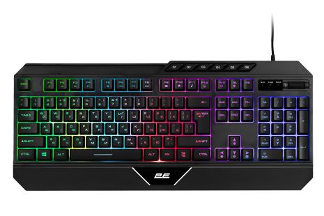 Дротова клавіатура 2E KG315, LED, Gaming, USB, 1.6m, black UA UCRF Дротова клавіатура 2E KG315, LED, Gaming, USB, 1.6m, black UA UCRF