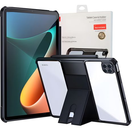 Накладка-чехол с подставкой HunDD для Xiaomi Pad 7 / Pad 7 Pro (11.2") (Черный) Накладка-чехол с подставкой HunDD для Xiaomi Pad 7 / Pad 7 Pro (11.2") (Черный)