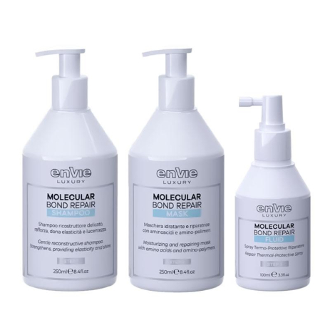 Набор Envie Molecular Bond Repair для глубокого восстановления волос (EN480/EN481/EN482), 2x250+100 мл Набор Envie Molecular Bond Repair для глубокого восстановления волос (EN480/EN481/EN482), 2x250+100 мл