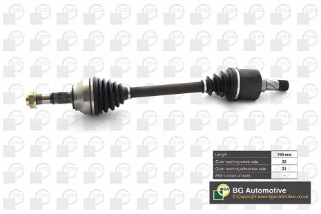 Вал приводний, піввісь FIAT DUCATO, PEUGEOT BOXER, CITROËN JUMPER, BGA (DS6738L) Вал приводний, піввісь FIAT DUCATO, PEUGEOT BOXER, CITROËN JUMPER, BGA (DS6738L)