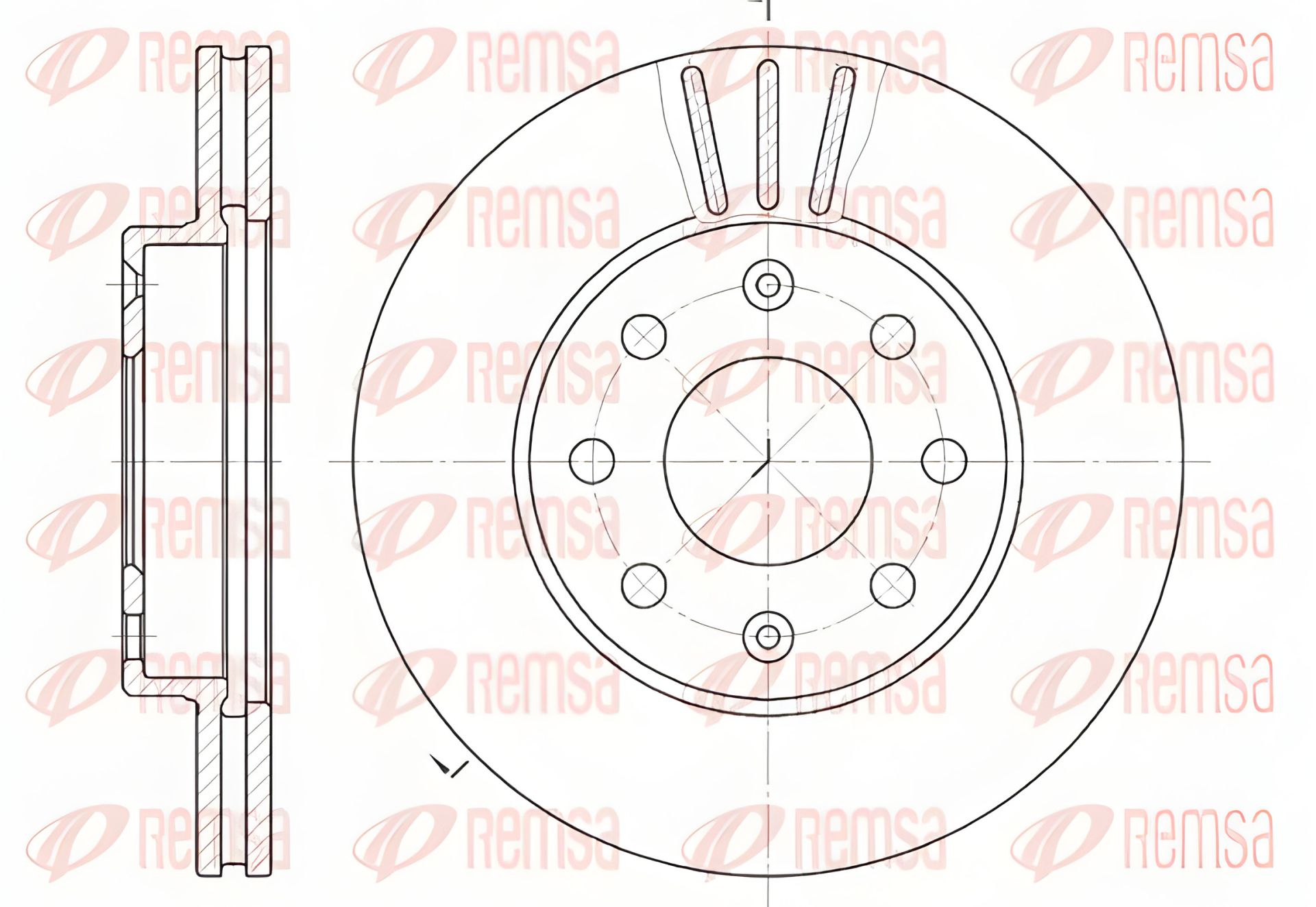Гальмівний диск для CHEVROLET SPARK, DAEWOO KALOS, REMSA (665510) Гальмівний диск для CHEVROLET SPARK, DAEWOO KALOS, REMSA (665510)