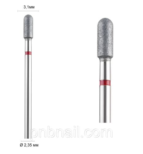 Алмазна фреза 141 (Циліндр закруглений) DLX / червона 031 Алмазна фреза 141 (Циліндр закруглений) DLX / червона 031