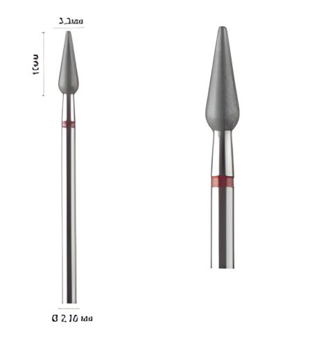 Алмазна фреза 266 (Крапля) DLX червона 033