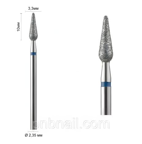 Фреза алмазная 266 (Капля) DLX синяя 031 Фреза алмазная 266 (Капля) DLX синяя 031