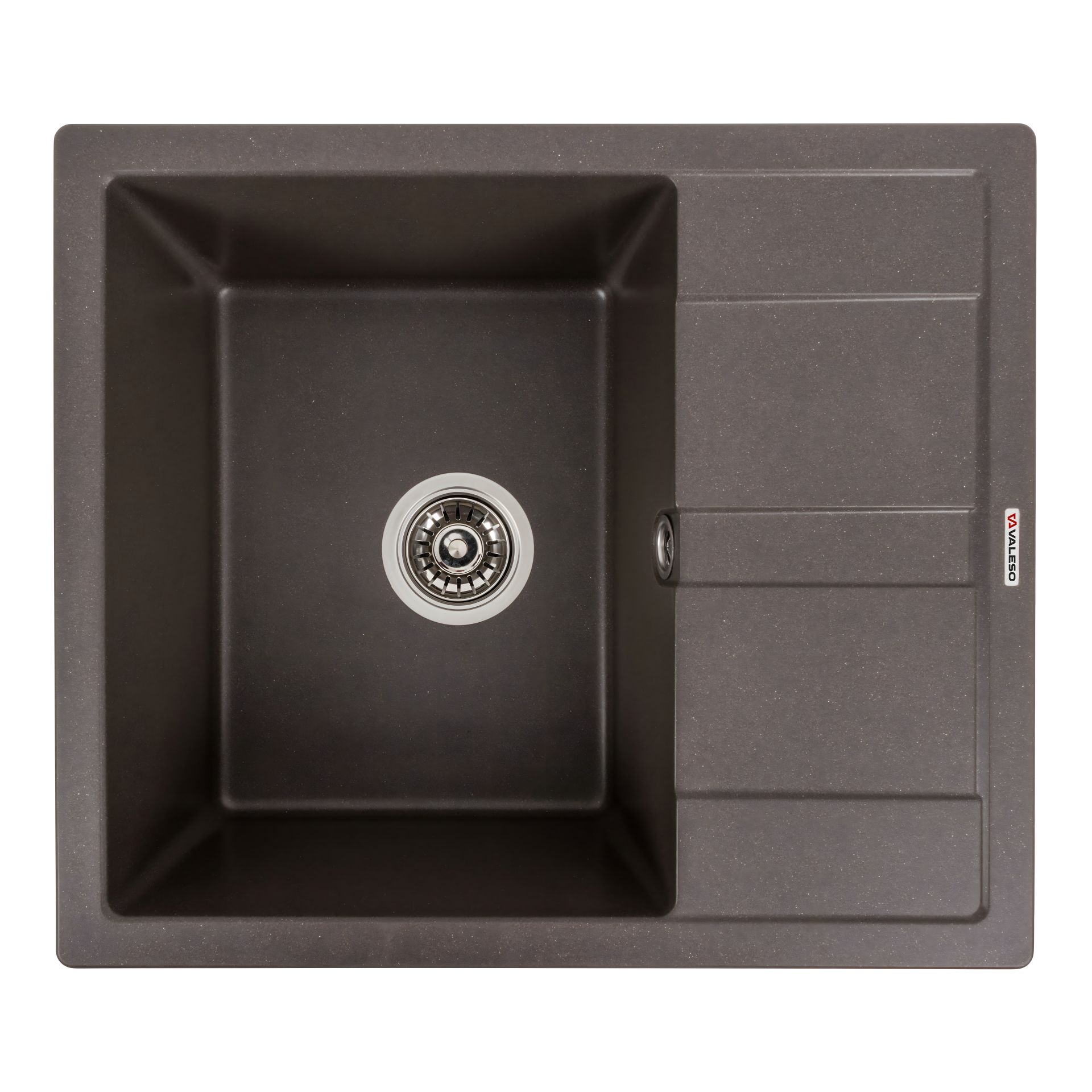 Темная гранитная кухонная мойка VALESO 5851 ARIA Темная гранитная кухонная мойка VALESO 5851 ARIA