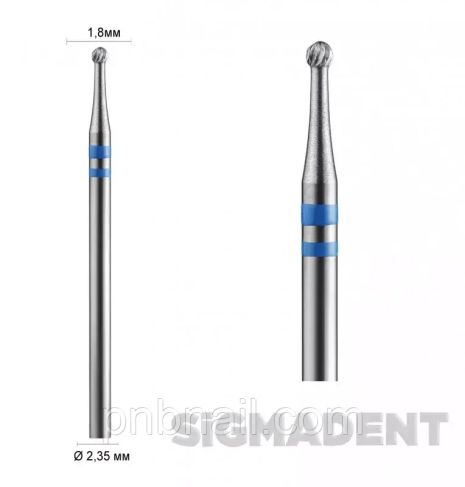 Фреза для обробки мозолів SigmaDent куля / синя 5000305
