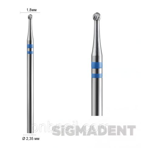 Фреза для обработки мозолей SigmaDent, куля / синяя 5000305 Фреза для обработки мозолей SigmaDent, куля / синяя 5000305