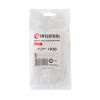 Хомут пластиковый 2,5x100мм, (100 шт/упак), белый INTERTOOL TC-2510
