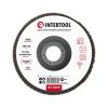 Диск шлифовальный лепестковый, 125×22 мм, зерно K80, 13300 об/мин INTERTOOL BT-0208 Диск шлифовальный лепестковый, 125×22 мм, зерно K80, 13300 об/мин INTERTOOL BT-0208
