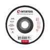 Лепестковый шлифовальный диск, 125×22 мм, зернистость K100, 13300 об/мин INTERTOOL BT-0210