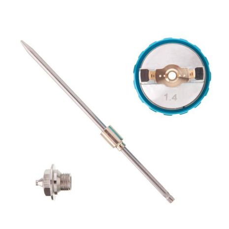 Комплект форсунки 1,4 мм для краскопультов LVLP PT-0131, PT-0132, PT-0133, PT-0134, PT-0135, PT-0136, PT-0143, PT-0144, PT-0148 (форсунка, воздушная г INTERTOOL PT-2014