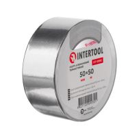 Скотч алюминиевый термостойкий 50 мм*50 м INTERTOOL KT-0993