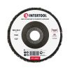 Диск зачистной из вспененного абразива, черный, 125×22,2×13 мм, P46, T27 INTERTOOL BT-0602