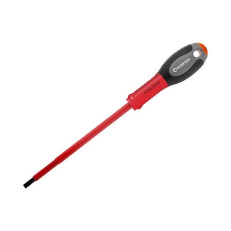 Отвертка шлицевая изолированная, SL1,2×6,50 мм, 1000 В, 150 мм INTERTOOL VT-3207