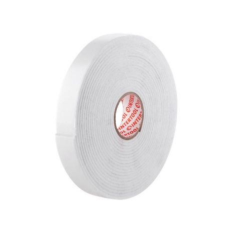 Скотч двухсторонний 19 мм*5 м на вспененной основе INTERTOOL KT-0972