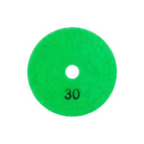 Гибкий алмазный шлифовальный круг на липучке 100 мм P30 INTERTOOL BT-0902