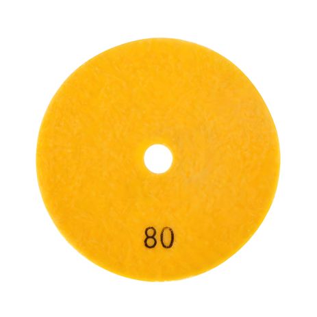 Алмазный круг шлифовальный гибкий на липучке 125 мм P80 INTERTOOL BT-0926