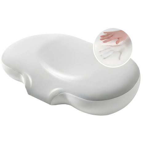 Ортопедическая подушка CloudTherapy IDEIA 65×40×10 см с памятью и сумкой для хранения, серая (8-35858*002)