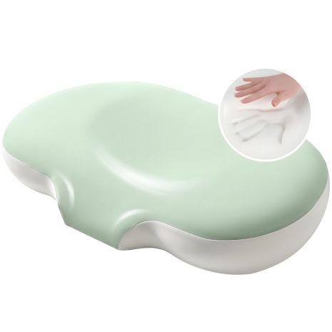 Ортопедична подушка CloudTherapy IDEIA 65×40×10 см, анатомічна з пам'яттю, з наволочкою та сумкою для зберігання, м’ятного кольору (8-35858*001)