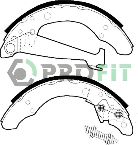 Тормозных колодок комплект SKODA FABIA, VW FOX, SEAT IBIZA, PROFIT (50010408)