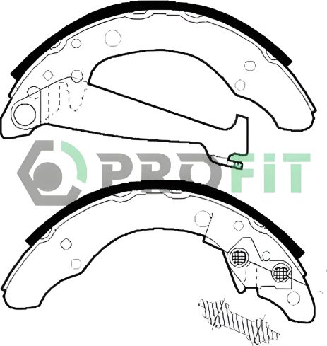 Тормозных колодок комплект SKODA FABIA, VW FOX, SEAT IBIZA, PROFIT (50010408)