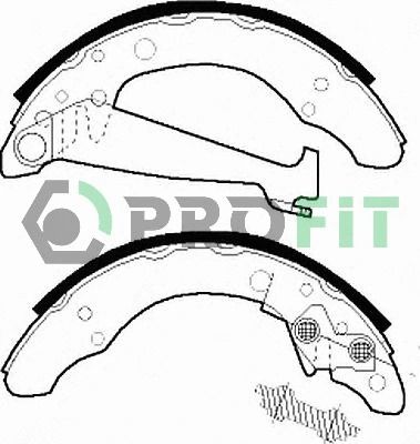 Комплект тормозных колодок SKODA FABIA, VW FOX, SEAT IBIZA, PROFIT (50010408)