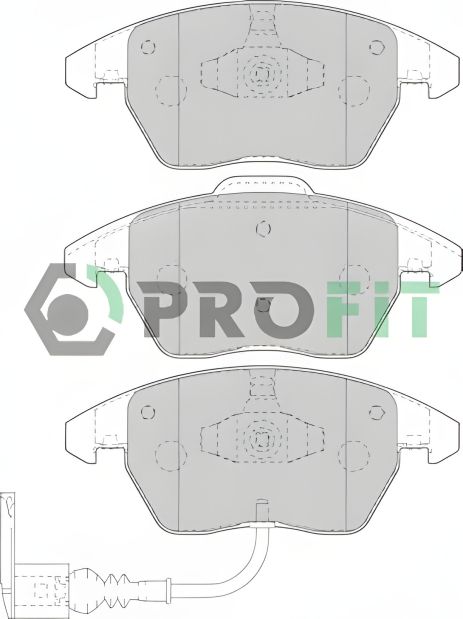 Набор тормозных колодок SKODA SUPERB, SEAT IBIZA, AUDI A1, PROFIT (50001641) Набор тормозных колодок SKODA SUPERB, SEAT IBIZA, AUDI A1, PROFIT (50001641)