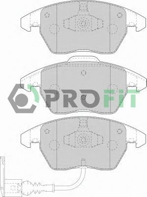 Комплект тормозных колодок SKODA SUPERB, SEAT IBIZA, AUDI A1, PROFIT (50001641)