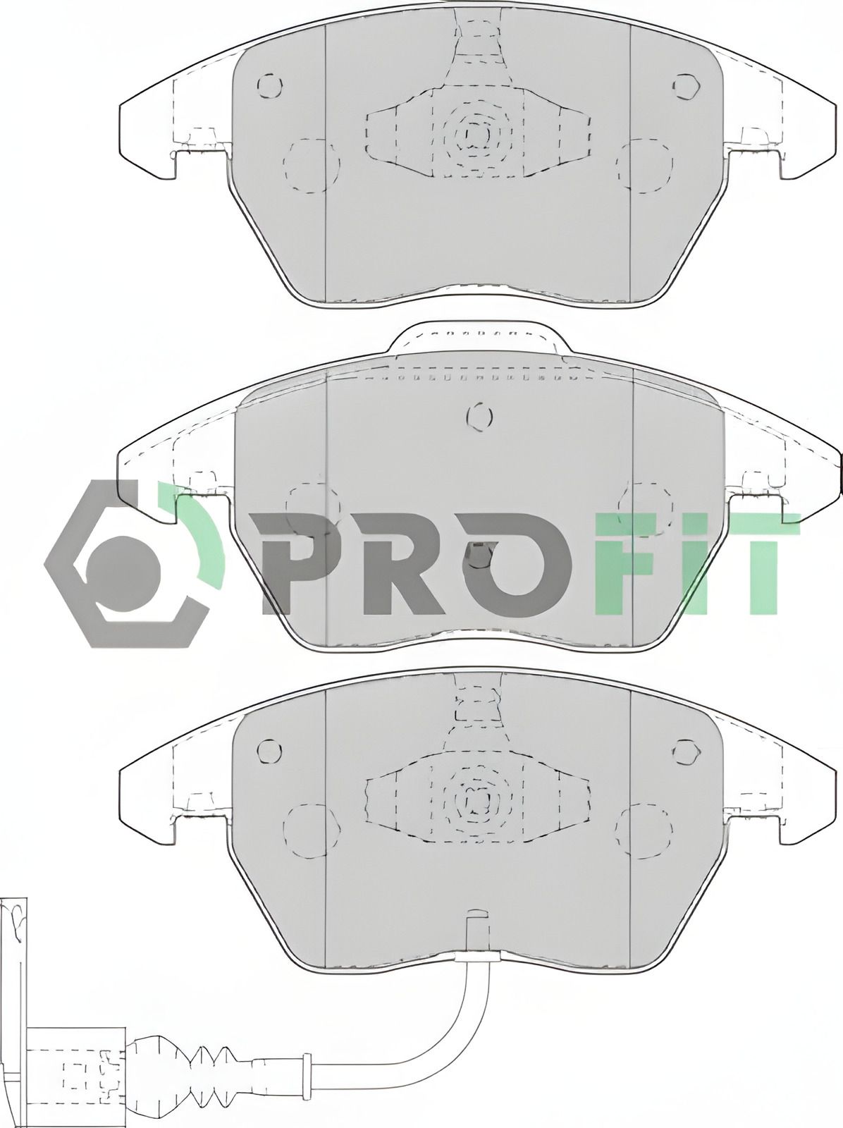 Гальмівних колодок комплект SKODA SUPERB, SEAT IBIZA, AUDI A1, PROFIT (50001641) Гальмівних колодок комплект SKODA SUPERB, SEAT IBIZA, AUDI A1, PROFIT (50001641)