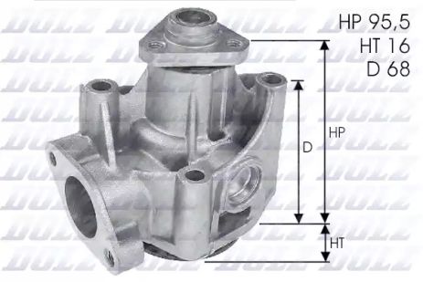 Водяной насос LANCIA THEMA, FIAT TIPO, FIAT TEMPRA, DOLZ (L135)