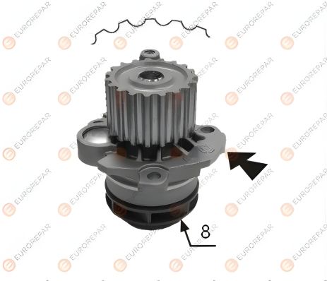 Водяний насос CHRYSLER SEBRING, DODGE JOURNEY, JEEP PATRIOT EUROREPAR (1637172880) Водяний насос CHRYSLER SEBRING, DODGE JOURNEY, JEEP PATRIOT EUROREPAR (1637172880)