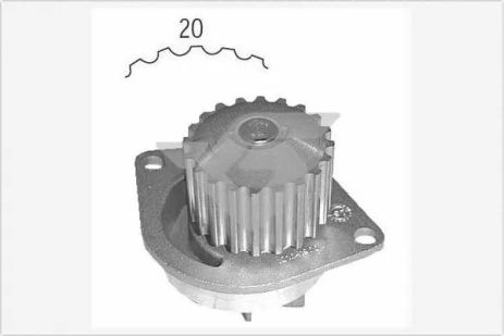 Водяний насос NISSAN MICRA, ROVER 100, PEUGEOT 205, HUTCHINSON (WP17)