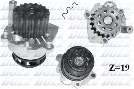 Водяной насос SKODA SUPERB, AUDI A3, SEAT IBIZA, DOLZ (A249)
