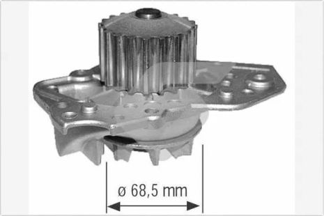 Водяний насос TALBOT EXPRESS, ROVER 400, PEUGEOT 305, HUTCHINSON (WP09)
