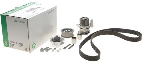 Насос и комплект ремня ГРМ SKODA OCTAVIA, AUDI A3, INA (530008230)