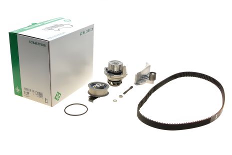 Помпа + комплект ременя ГРМ VW PASSAT, AUDI A4, INA (530054631)