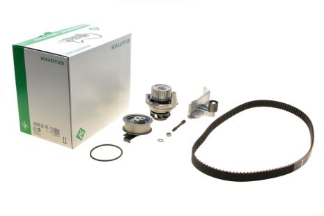 Помпа + комплект ременя ГРМ VW PASSAT, AUDI A4, INA (530054631)