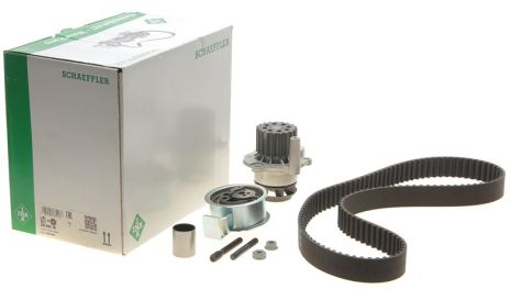 Помпа + комплект ремня ГРМ SKODA FABIA, AUDI A2, INA (530009130)
