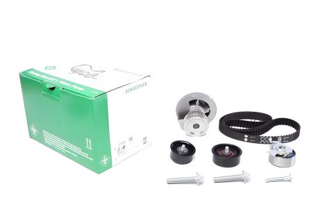 Помпа + комплект ременя ГРМ OPEL ASTRA, CHEVROLET VIVA, INA (Код: 530044131)