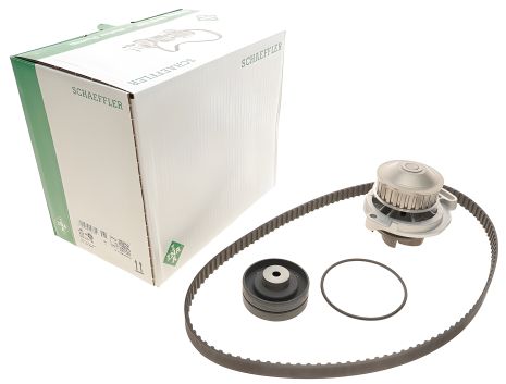 Комплект помпи та реміня ГРМ для VW PASSAT, AUDI QUATTRO, виробник INA (530015130)