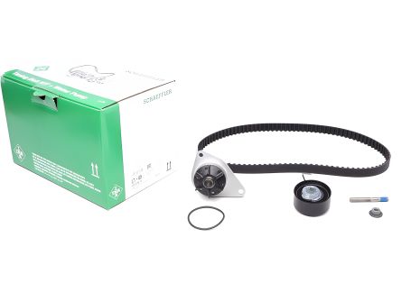 Комплект ремня ГРМ и помпа для PEUGEOT 206, CITROЁN C2 от INA (530033430)