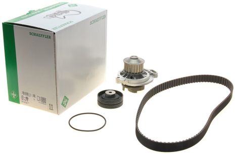 Водяной насос + комплект ГРМ VW LT, VOLVO 740, AUDI 100, INA (530015230)