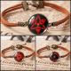 Браслет Naruto Наруто 3 вида шаринган Sharingan Shippuuden в виде цветка глаз Аниме амулет талисман