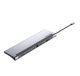 Хаб USB Vention Multi-function USB-C to HDMI, VGA, Type-C Gen 1, USB 3.0x2, USB 2.0, RJ45, SD, TF, TRRS 3.5mm, PD Docking Station 0.25m THTHC