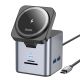 USB Hub Hoco HB49 Type-C to HDTV+PD100W+USB3.0*3+SD+TF+RJ45(1Gbps)+Wireless 15W Серый