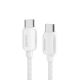 Кабель ESSAGER Waves Type-C to Type-C 100W 1m white