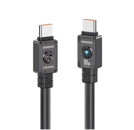 Кабель Usams US-SJ684 Type-C TO Type-C 100W 1.2m black